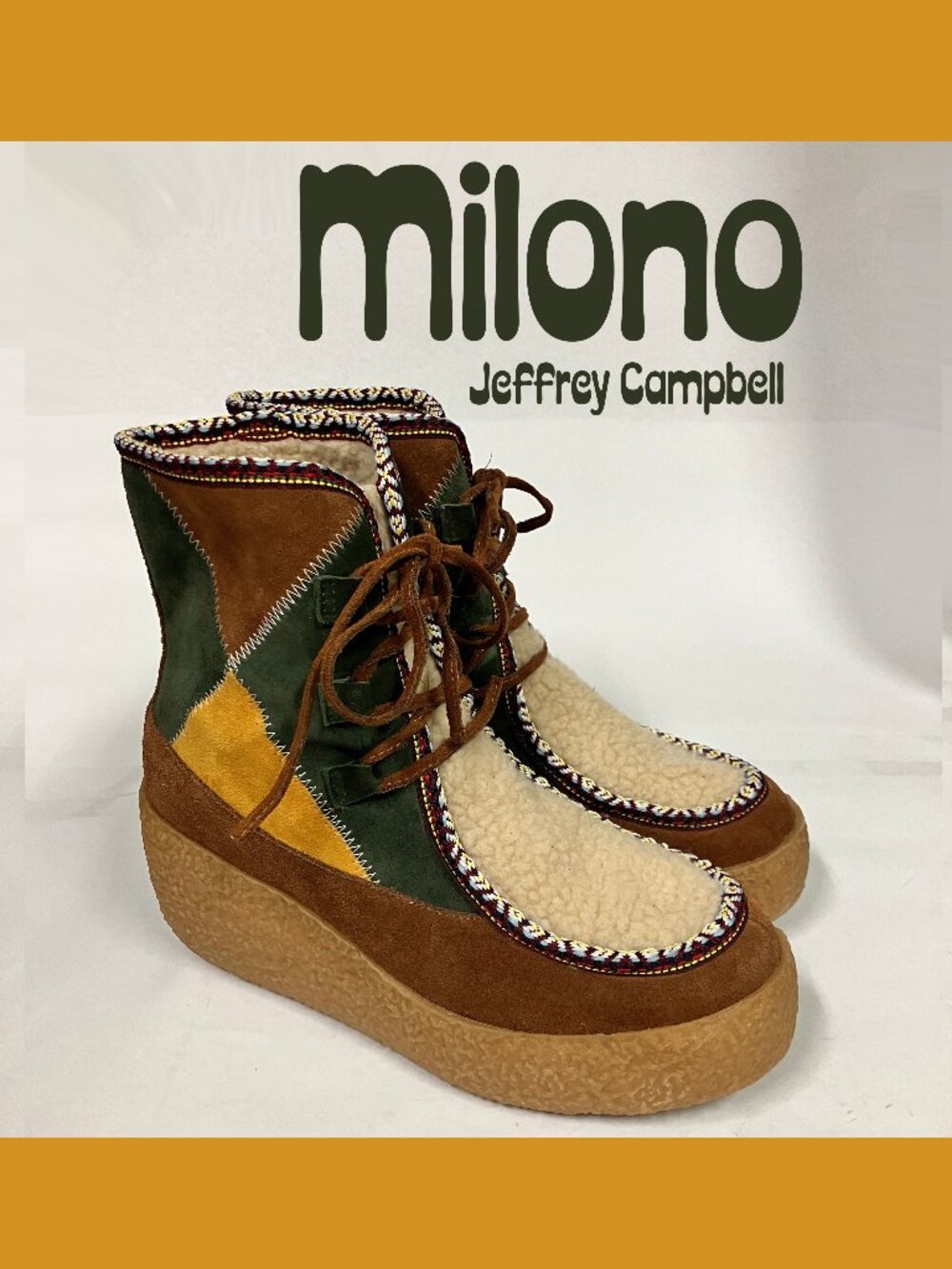 *LIKE NEW!* Jeffrey Campbell MILONO Moccasin Fur-lined Booties! Size 8.5! CUTE!!